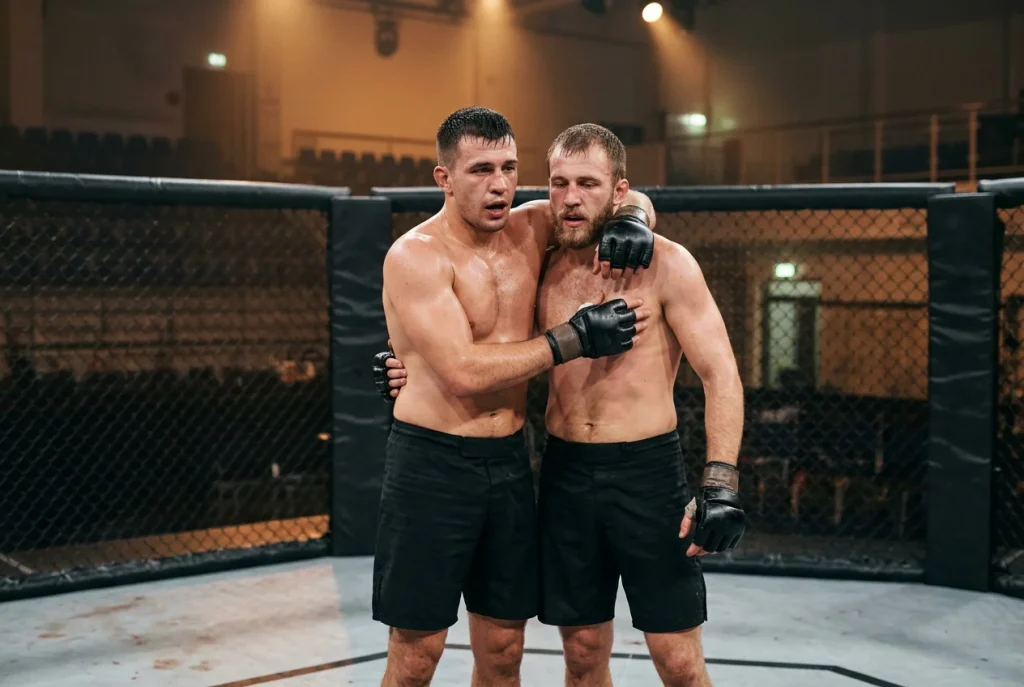 UFC-Kampf am Ende der vollen Distanz