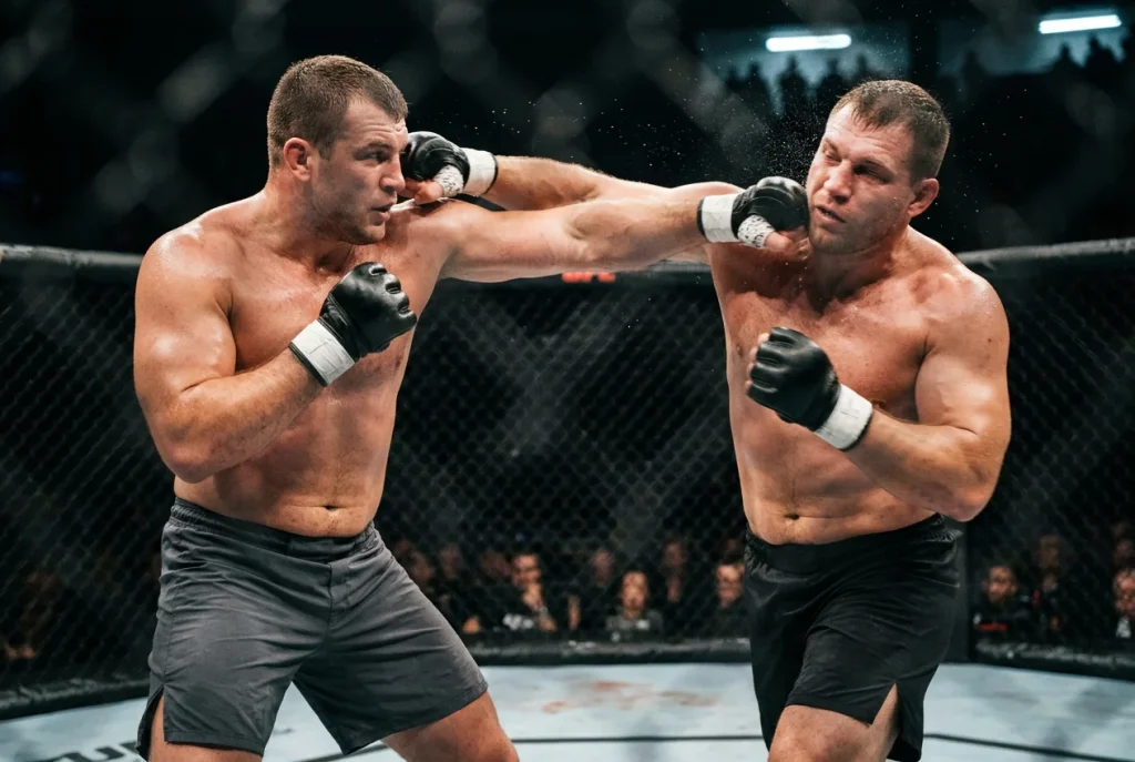 Heavyweight UFC-Kampf mit hoher Knockout-Wahrscheinlichkeit