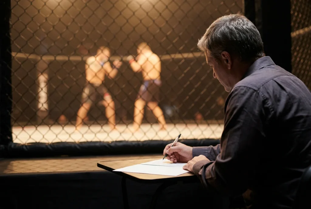 UFC-Punktrichter bei der Bewertung